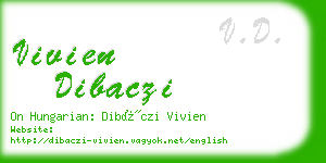 vivien dibaczi business card